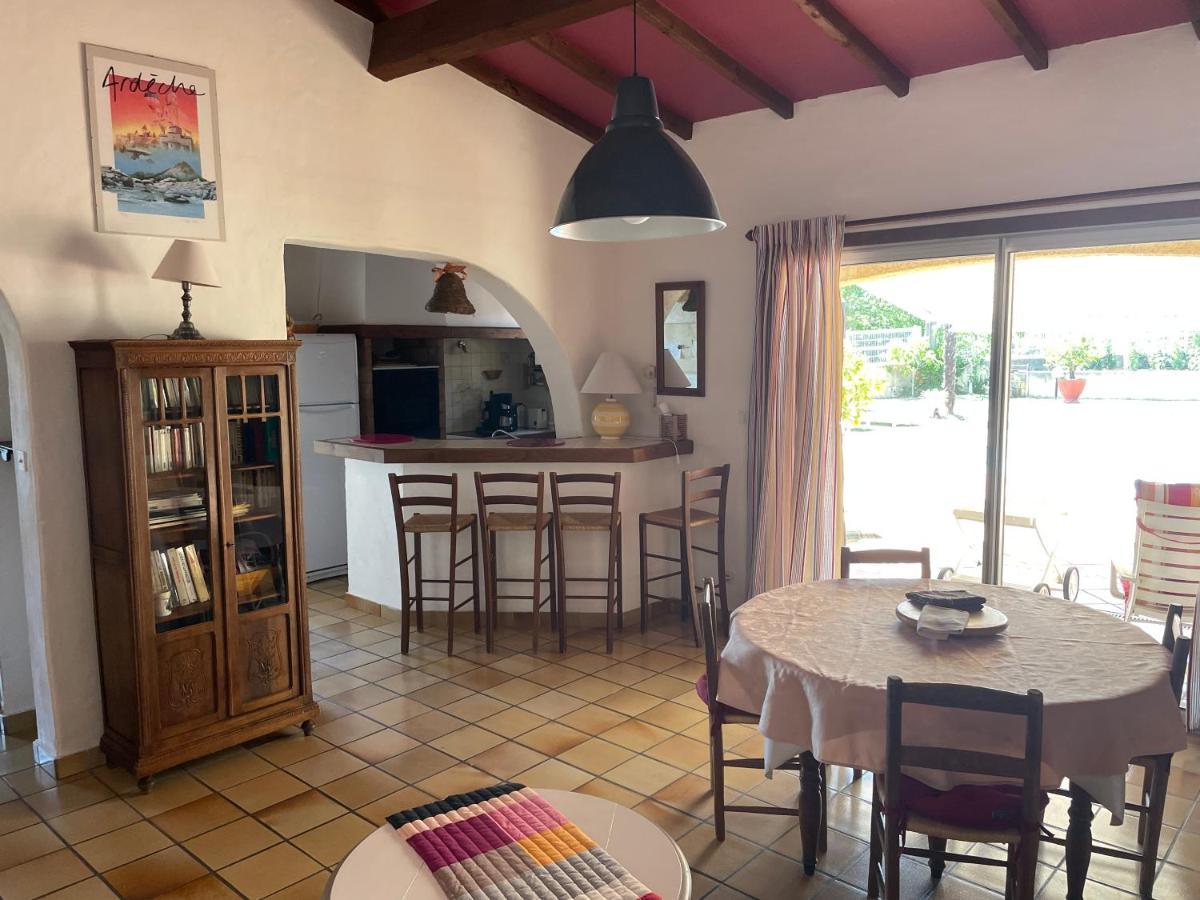 Villa Lazuel, Piscine Privative Chauffee, Vue Panoramique Et Jardin Clos Aubenas Kültér fotó
